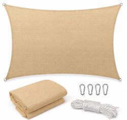 Leziter Rana napvitorla négyszög alakú 5x6 m bézs - pepita - 34 488 Ft