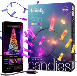Twinkly TWKC200RGB-G - димируема LED RGB гирлянда с 200 LED, 14 m, USB, Wi-Fi (TW0048)