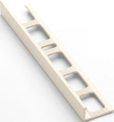 Havos Lezáró léc "L" Havos sárgásfehér matt, porszórt alumínium hosszúság 250 cm, peremmagasság 10 mm, ALKMSK10250 (ALKMSK10250)