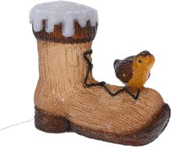 Koopman Birds on Boots fénydekoráció, 30 fehér LED, magasság 28 cm, 31x13 cm, IP44 védettség