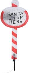 Koopman Santa Stop Here fénydekoráció, 40 db többszínű LED, 105 cm magasság, IP 44 védettség
