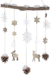 Decoris Snowflakes dekoráció, 35x5x75 cm, Fa