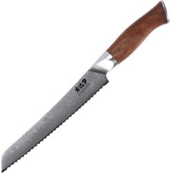 Gudaro - Damaszkuszi kenyérvágó kés TAKUMI 8", 20 cm, dió GD1003-E (GU0022)