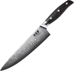 Gudaro - Damaszkuszi séfkés SHIRO 8", 67 rétegű acél, hossza 20 cm GD1006-A (GU0031)
