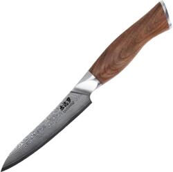 Gudaro - Damaszkuszi univerzális konyhakés TAKUMI 5", hossz 12, 5 cm, diófa GD1003-B (GU0019)