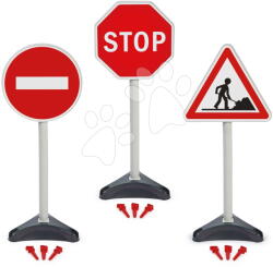 Ecoiffier Közlekedési táblák játszótérre Traffic Signs Écoiffier 3 fajta 65 cm 18 hó-tól (ECO0476)