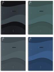 Cool School Spirálfüzet kockás Gradient A/4 70 lapos vegyes minták - vectraline