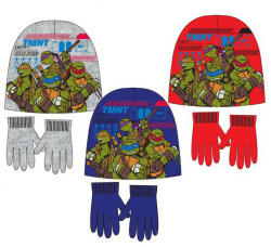  Tini Nindzsa Teknőcök Power Squad gyerek sapka + kesztyű szett 52-54 cm (SNXPH4226)