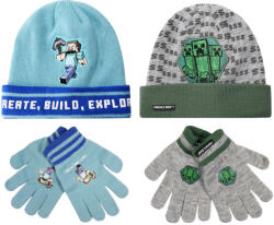 Minecraft Build gyerek sapka + kesztyű szett 54-56 cm (FKC68353)