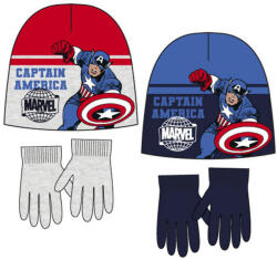  Bosszúállók Captain America gyerek sapka + kesztyű szett 52-54 cm (SNXXH4117)