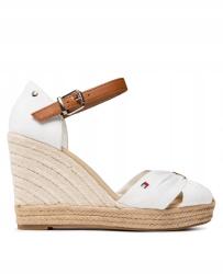 Tommy Hilfiger Espadrilles Basic Opened Toe High Wedge FW0FW04784 Fehér 41 (FW0FW04784)