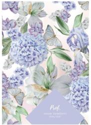 TopTimer Tanári zsebkönyv TOPTIMER Prof fóliázott papírborító A/5 heti 145x205 mm Hortenzia 2026-2027 (27P100J-00A) - tonerpiac