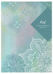 TopTimer Tanári zsebkönyv TOPTIMER Prof fóliázott papírborító A/5 heti 145x205 mm Mandala 2026-2027 (27P100J-00D) - tonerpiac