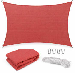 Leziter Rana napvitorla négyszög alakú 5x6 m piros (MXR-09-Red) - platinashop