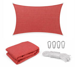 Leziter Rana napvitorla négyszög alakú 3x4 m piros (MXR-02-Red) - platinashop