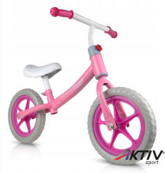 MalPlay Futóbicikli rózsaszín-fehér méret: 10 (109977)