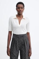 Simona Corsellini gyapjú póló - bézs XS