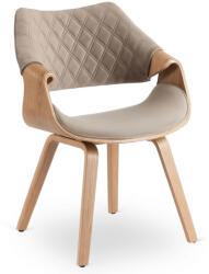  LUISE bársony szék bézs színben (ME-LUISE-BZ-DZ-V-DG-K)