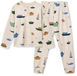 Liewood gyerek pizsama Wilhelm Printed Pyjamas Set - bézs 98-104