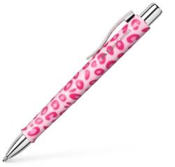 Faber-Castell Golyóstoll Faber-Castell Poly Ball Leo Edition, párduc mintás rózsaszín test, írás kék, vonalvastagság XB, Sugar Spots (241183)
