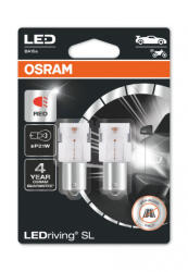 OSRAM LED Izzó P21W 2db piros - OSRAM