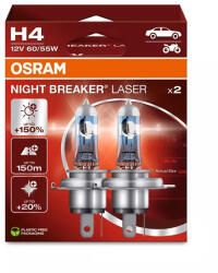 OSRAM Izzó H4 12V 60/55 Night Breaker Laser +150% (2db) - OSRAM