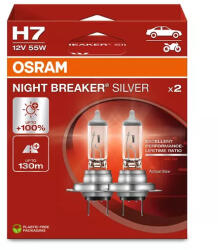 OSRAM Izzó H7 12V 55W Night Breaker Silver +100% (2db) - OSRAM