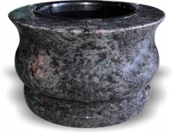  Elegáns Emléktál Lila Sírra Gránit Kerek (orion) 30cm