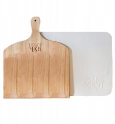 Dolce Mare pizza szett: spatula 29, 5x28 cm, kő 38x30 cm, fehér (72)