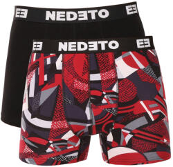 Nedeto 2PACK boxeri bărbați Nedeto multicolori (2NBV6) 5XL (184525)
