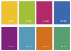 Cool school Spirálfüzet kockás One Colour Bright A/5 70 lapos vegyes színek