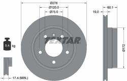 TEXTAR féktárcsa TEXTAR 92072403 for BMW (92072403)