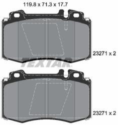 TEXTAR Fékbetét készlet TEXTAR 2327102 for MERCEDES-BENZ (2327102)