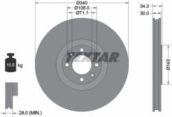 TEXTAR féktárcsa TEXTAR 92256903 for DS, CITROËN, PEUGEOT (92256903)