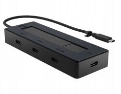 HP Usb-c 4K Hub 6G842AA 4 Usb-c port Fekete (196548906963)