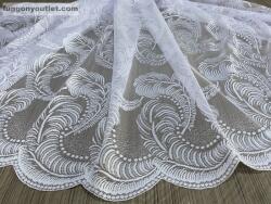 fuggonyoutlet Tollas, fehér, 300x175 cm