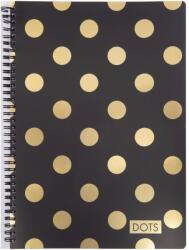Oxybag Twin wire blokk A4 Soft Romantic Nature Dots Gold (8-08418)