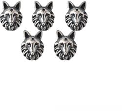  Charm Lup 10x7x5 mm Otel Inoxidabil 316L Pentru Creatie Bijuterii - 1 Buc