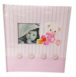 KPH Gyerek Fotóalbum Beilleszthető Hagyományos Rózsaszín 60 Oldal (FA-984)