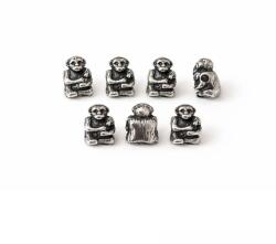  Charm Maimuta 10x9x6 mm Otel Inoxidabil (Inox 316L) Pentru Coliere - 1 Buc