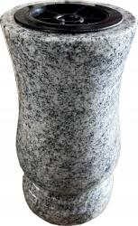  Elegáns Fehér Gránit Váza Sír Emlékmű Kerek (Wiscount White)