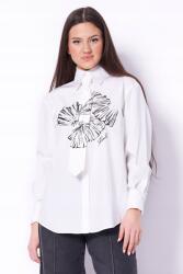 KARL LAGERFELD Női fehér ing levehető nyakkendővel Karl Lagerfeld B1W11002 40 It (B1W11002 100)