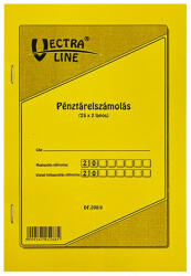 VECTRALINE Nyomtatvány pénztárelszámolás VECTRALINE A/5 25x2 lapos (DF200/D) - papir-bolt