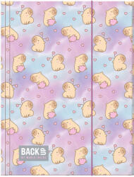 DERFORM Kapibara gumis mappa A/4, BackUp A04, 2026, szivecskés (DFM-TGA4B8A04) - officetrade