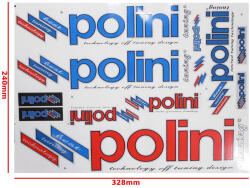 Roy Set autocolante Polini, culoare albastru rosu (ROY13330)