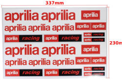 Roy Set autocolante Aprilia, culoare rosu (ROY14621)