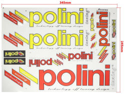 Roy Set autocolante Polini, culoare galben rosu (ROY12878)