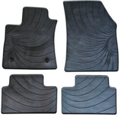  Set covoare cauciuc pentru Renault Megane IV (2016+) cu prindere clips, negru (120125-25)