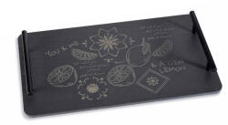 Decorer Tava lemn metal negru cm 35 x 20 x 4, 5 H (A51.55.46B) Tava