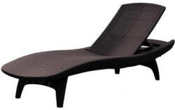 Keter Sezlong pentru gradina polipropilena spatar ajustabil culoare grafit Keter Pacific dimensiuni 197x75x41 cm (17195066521)